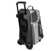 KR Strikeforce Royal Flush 4 x 4 - 4 Ball Roller Bowling Bag (Silver / Black - Back)