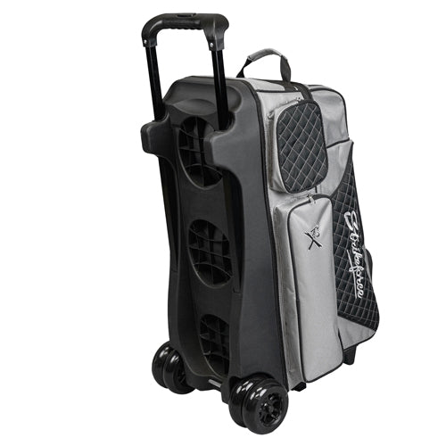 KR Strikeforce Royal Flush 4 x 4 - 4 Ball Roller Bowling Bag (Silver / Black)