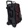 KR Strikeforce Royal Flush 4 x 4 - 4 Ball Roller Bowling Bag (Black / Red - Base)