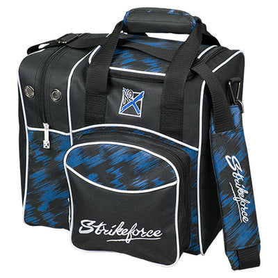KR Strikeforce Flexx Single - 1 Ball Tote Bowling Bag (Blue Scratch)