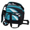KR Strikeforce Cruiser Kanvas Single - 1 Ball Roller Bowling Bag (Teal Kanvas - Shoe Compartment)