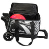 KR Strikeforce Cruiser Pattern Single - 1 Ball Roller Bowling Bag (White Leopard - Ball Compartment)
