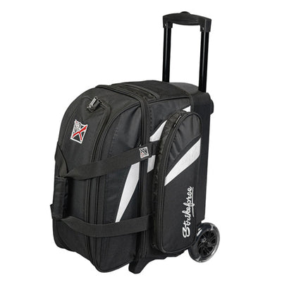 KR Strikeforce Cruiser Double - 2 Ball Roller Bowling Bag (Black / White)
