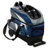 KR Strikeforce Cruiser Kanvas Double - 2 Ball Roller Bowling Bag (Grey / Navy Kanvas - Shoe Detail)
