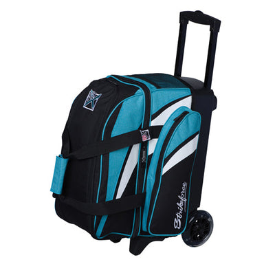 KR Strikeforce Cruiser Kanvas Double - 2 Ball Roller Bowling Bag (Teal Kanvas)
