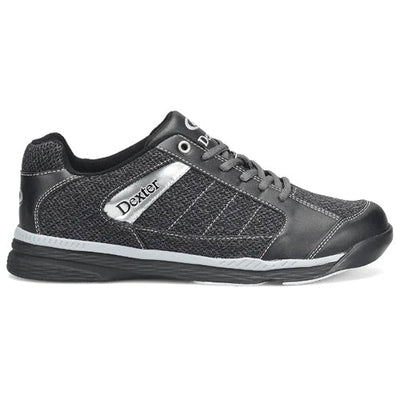 Dexter Wyoming - Men's Casual Bowling Shoes (Charcoal Knit / Black - Outer Side)
