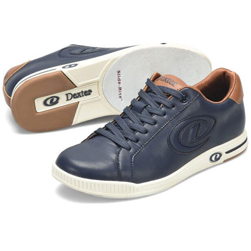 Dexter Nash - Men's Casual Bowling Shoes (Navy / Tan)