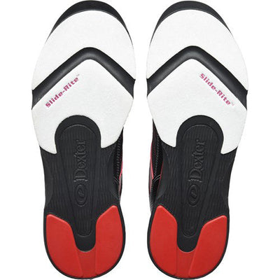 Dexter Ricky IV - Men's Athletic Bowling Shoes (Black / Red - Soles)