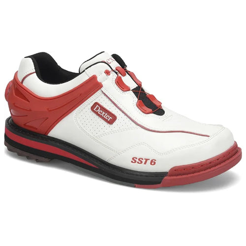 Dexter SST 6 Hybrid BOA - Men's Performance Bowling Shoes (White / Red)