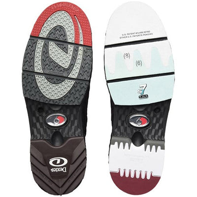 Dexter THE C9 Knit BOA - Men's Performance Bowling Shoes (Black / Red - Soles)