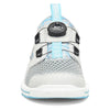 Dexter Pro BOA - Women's Advanced Bowling Shoes (Light Grey / Blue - Toe)