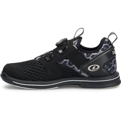 Dexter Pro BOA - Women's Advanced Bowling Shoes (Black / Leopard - Inner Side)