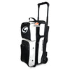 Genesis® Carbon™ 3 Ball Roller Bowling Bag (White / Black)