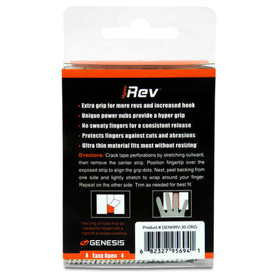 Genesis Hyper Rev - Finger Grip Tape (30 ct - back)