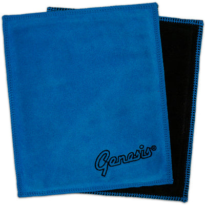 Genesis Padded Leather Shammy - Bowling Ball Shammy (Black / Blue)