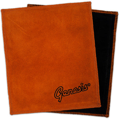 Genesis Padded Leather Shammy - Bowling Ball Shammy (Black / Orange)