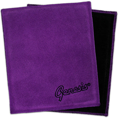 Genesis Padded Leather Shammy - Bowling Ball Shammy (Black / Purple)