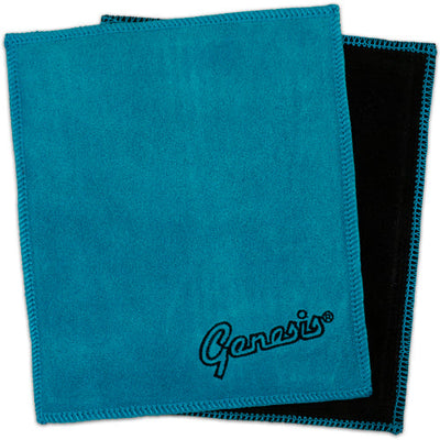 Genesis Padded Leather Shammy - Bowling Ball Shammy (Black / Teal)