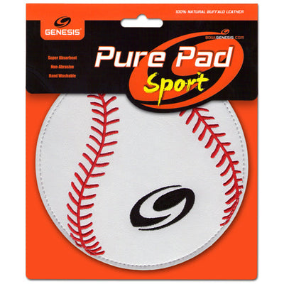 Genesis Pure Pad Sport - Leather Bowling Ball Wipe (Baseball - Packaging front)