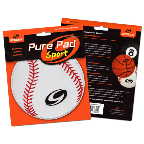 Genesis Pure Pad Sport - Leather Bowling Ball Wipe (Baseball)