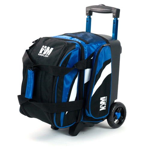 I AM Bowling Deluxe 1 Ball Roller Bowling Bag (Blue)