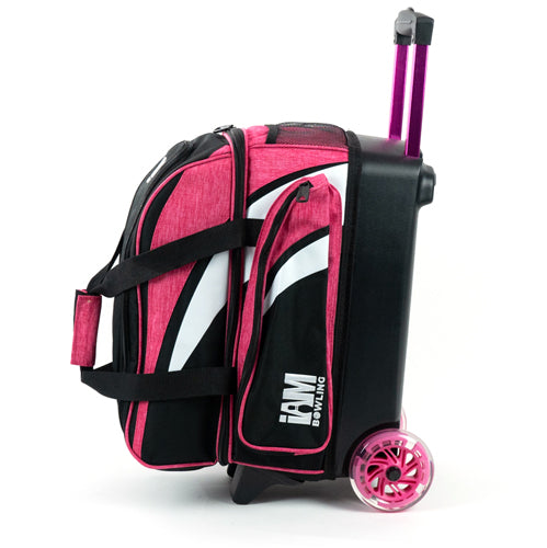 I AM Bowling Deluxe 2 Ball Roller Bowling Bag (Pink)