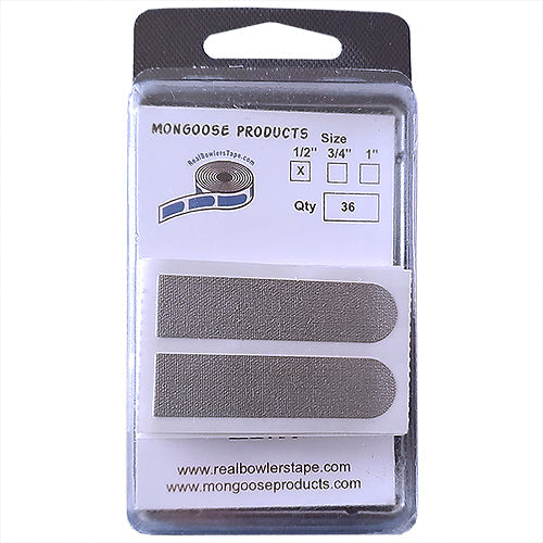 Mongoose Real Bowlers Tape Silver - Textured Bowling Insert Tape