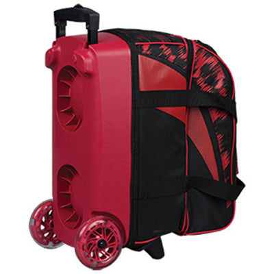 KR Strikeforce Cruiser Scratch Double - 2 Ball Roller Bowling Bag (Red -Base)