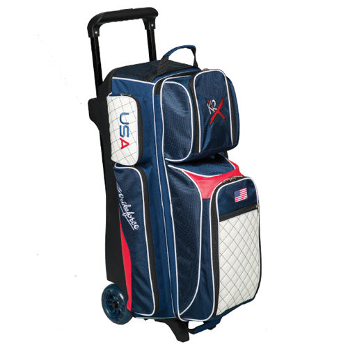 KR Strikeforce Royal Flush Triple - 3 Ball Roller Bowling Bag (USA)