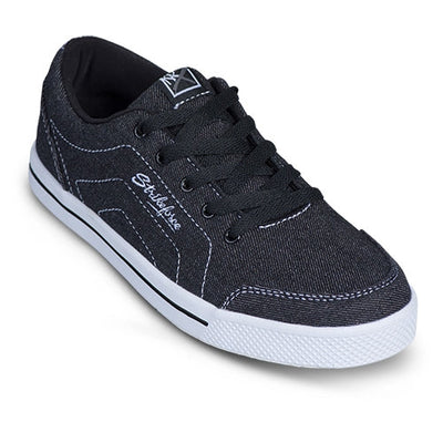 KR Strikeforce Laguna Black Denim - Women's Casual Bowling Shoes (Black Laces)