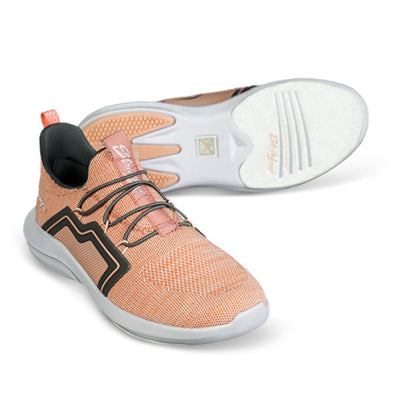 KR Strikeforce Milan - Women's Athletic Bowling Shoes (Coral / Grey - Pair)