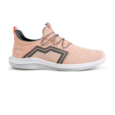 KR Strikeforce Milan - Women's Athletic Bowling Shoes (Coral / Grey - Side)