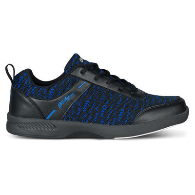 KR Strikeforce Flyer Mesh Lite - Men's Casual Bowling Shoes (Black / Royal - Side)