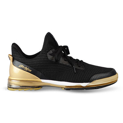 KR Strikeforce TPC Alpha - Unisex Performance Bowling Shoes (Black / Gold - Side)