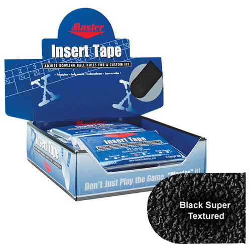 Master Super Textured Insert Tape - Textured (Black - 1")