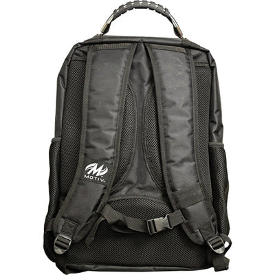 Motiv Abyss Giant Bowling Backpack (Gray / Orange - Back)