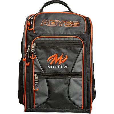 Motiv Abyss Giant Bowling Backpack (Gray / Orange - Front)