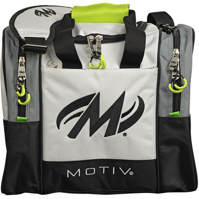 Motiv Shock - 1 Ball Tote Bowling Bag (Blizzard White)