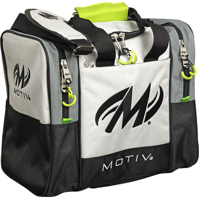 Motiv Shock - 1 Ball Tote Bowling Bag (Blizzard White)