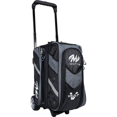 Motiv Vault Double - 2 Ball Roller Bowling Bag (Covert Black)