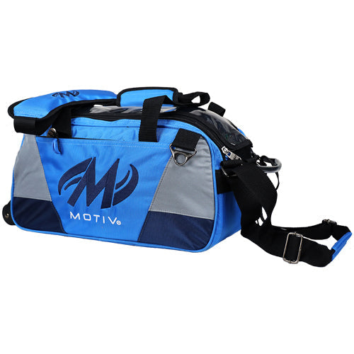 Motiv Ballistix - ﻿2 Ball Tote Roller Bowling Bag (Cobalt Blue - Side)