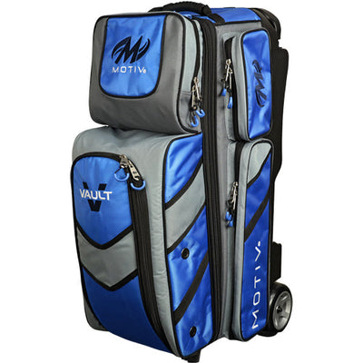 Motiv Vault Triple - 3 Ball Roller Bowling Bag (Cobalt Blue)