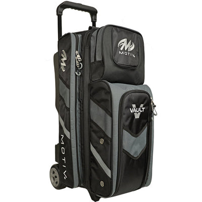 Motiv Vault Triple - 3 Ball Roller Bowling Bag (Covert Black)