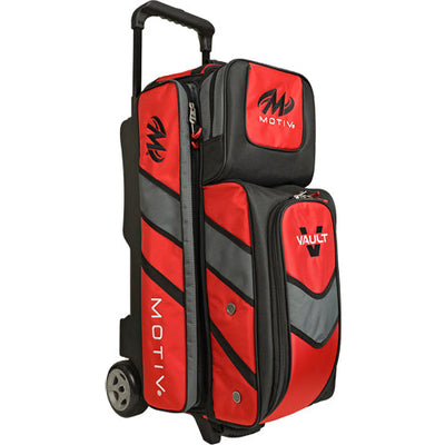 Motiv Vault Triple - 3 Ball Roller Bowling Bag (Fire Red)