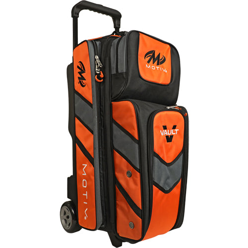 Motiv Vault Triple - 3 Ball Roller Bowling Bag (Tangerine)