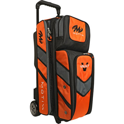 Motiv Vault Triple - 3 Ball Roller Bowling Bag (Tangerine)