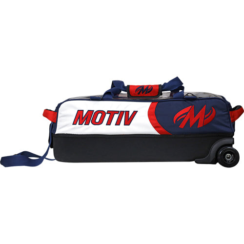 Motiv Apex liberty Bundle - ﻿3 Ball Tote Roller Bowling Bag (with Shoe Bag)