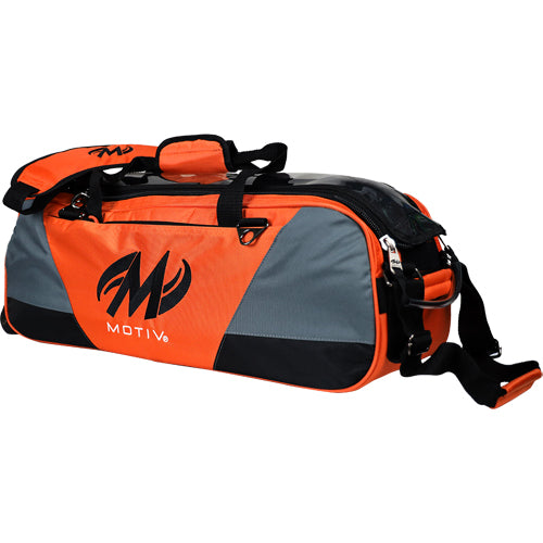 Motiv Ballistix - ﻿3 Ball Tote Roller Bowling Bag (Tangerine)