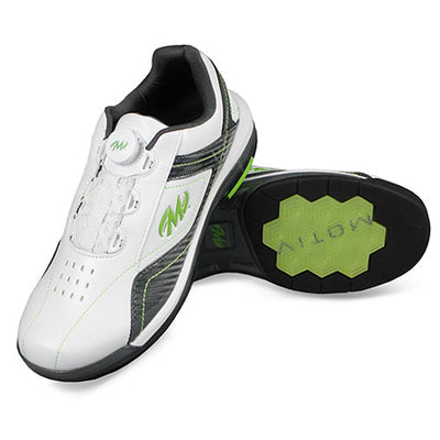 Motiv Propel (White / Carbon / Lime) - Men's Performance Bowling Shoes (Pair)