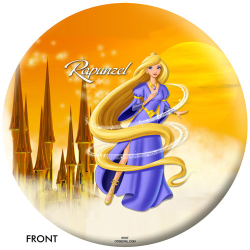 On the Ball Rapunzel - Novelty Bowling Ball (Front)